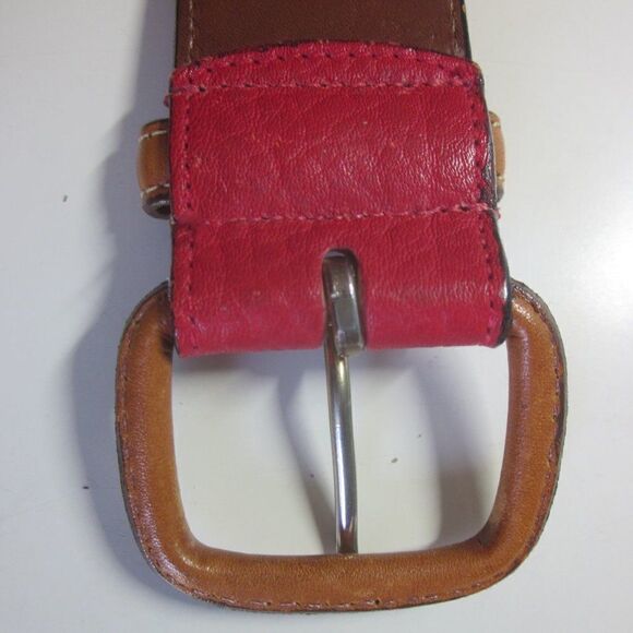 Dooney & Bourke Womens Vintage Red Leather Belt Size 30 28- 30\